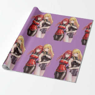 Cute Girls Anime Thunder_Cove Wrapping Paper