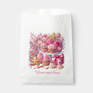 Cute girls baby cupcake shower  favor bag