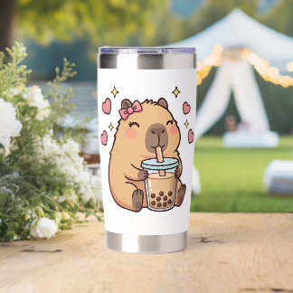 Cute Girls Capybara Ramen Kawaii Tea Kawaii Capy  Insulated Tumbler