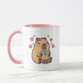 Cute Girls Capybara Ramen Kawaii Tea Kawaii Capy  Mug