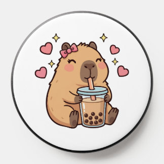 Cute Girls Capybara Ramen Kawaii Tea Kawaii Capy  PopSocket