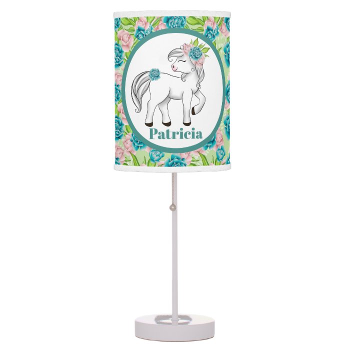girls horse lamp