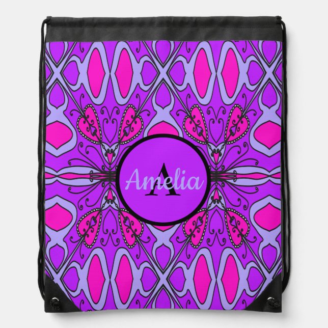 Cute Girls  Drawstring Bag (Front)