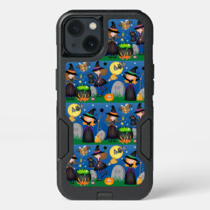 CUTE GIRLS DRESSED AS HALLOWEEN WITCHES iPhone 13 CASE