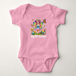 Cute girls first Easter fairy Baby Bodysuit