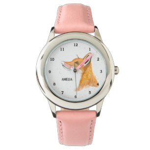 Cute Girls Fox Animal Kids Wildlife Woodland Watch