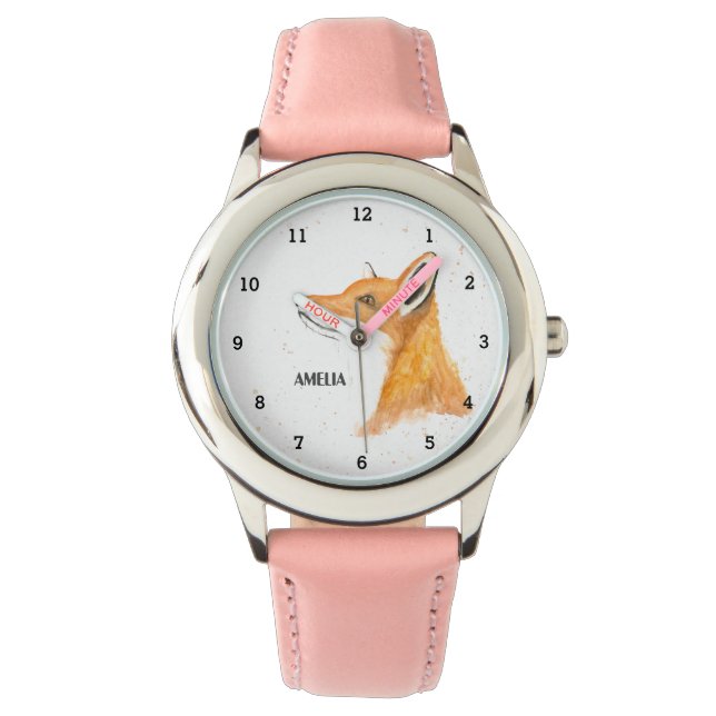 Cute Girls Fox Animal Kids Wildlife Woodland Watch (Front)