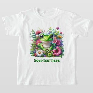 Cute girls frog lovers customizable T-Shirt