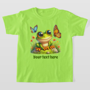 Cute girls frog lovers customizable T-Shirt