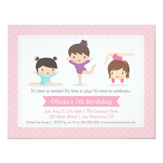 Cute Girl Birthday Invitations 6