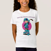 Cute girls hockey sports t-shirt