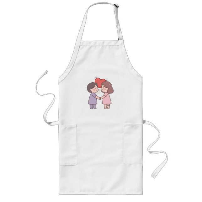 cute girls long apron (Front)