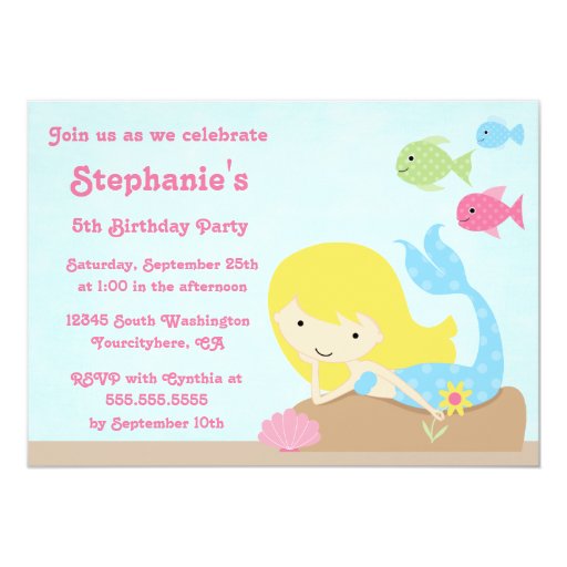 Cute Girl Birthday Invitations 7