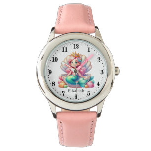 Cute girls mermaid lovers add name watch