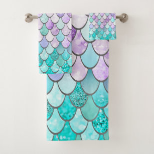 mermaid towels for bathroom