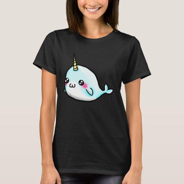 Cute Girls   Narwhal T-Shirt (Front)