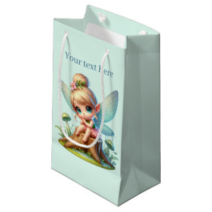 Cute girls party fairy customizable small gift bag