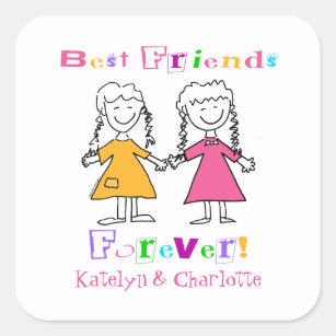 Friends Forever Vinyl Sticker Best Friends Sticker Girl Gift