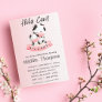 Cute Girls Pink Cow Mom and Baby Shower     Invitation