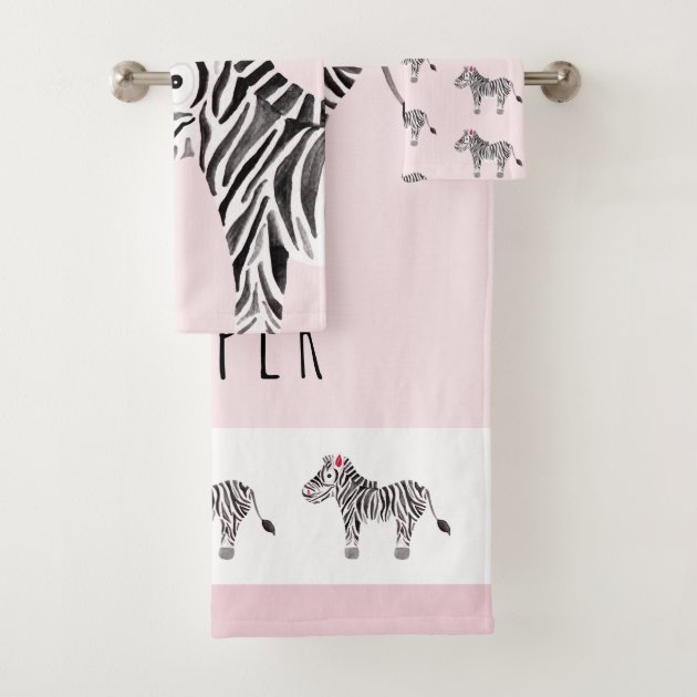 baby pink towel set