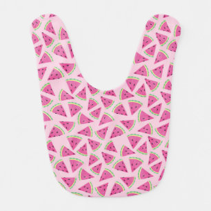 Cute Girls Pink Watermelon pattern Baby Bib