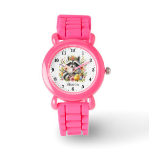 Cute girls raccoon lovers add name watch