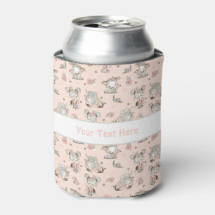 Cute Girls Reading Books Gift Ideas Can Cooler