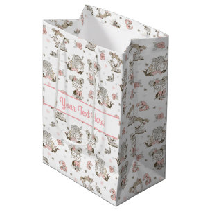 Cute Girls Reading Books Gift Ideas Medium Gift Bag