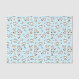 Cute Girls Reading Books Gift Ideas Tissue Paper