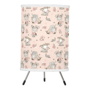 Cute Girls Reading Books Gift Ideas Tripod Lamp