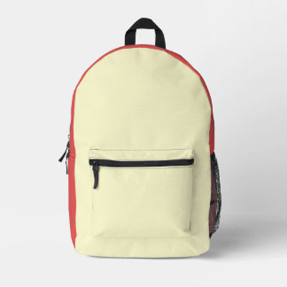Cute Girl's red and creame  Printed Backpack