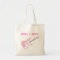 Cute Girls Rock Star Pink Guitar Tote Bag