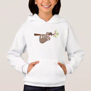 cute girls sloth animal lovers Hoodie