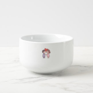 cute girls soup mug