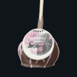 Cute Girls Spooktacular Halloween Birthday Treat Cake Pops<br><div class="desc">Eat,  Drink and be Scary with these super cute girly pink and black Halloween Birthday Party Treat Cake Pops! Matching party decor available in my 'Pop Pink & Black Halloween Collection'.</div>
