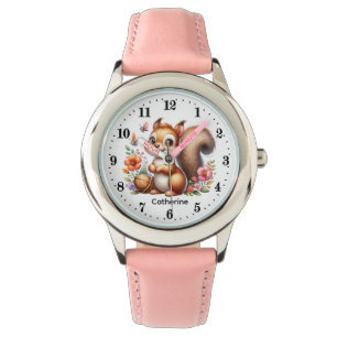 Cute girls squirrel lovers add name watch