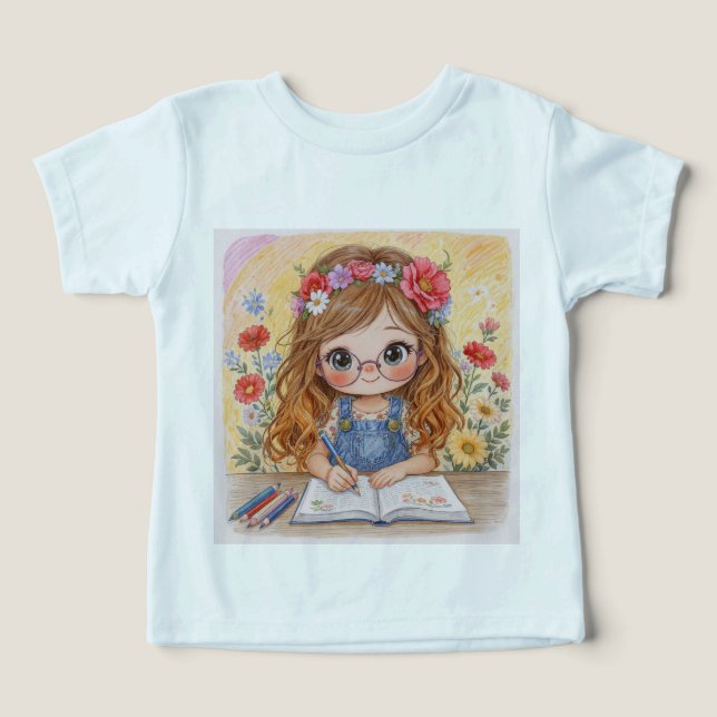 Cute Girls T-Shirt – Sweet & Playful Style Toddler T-shirt (Design Front)
