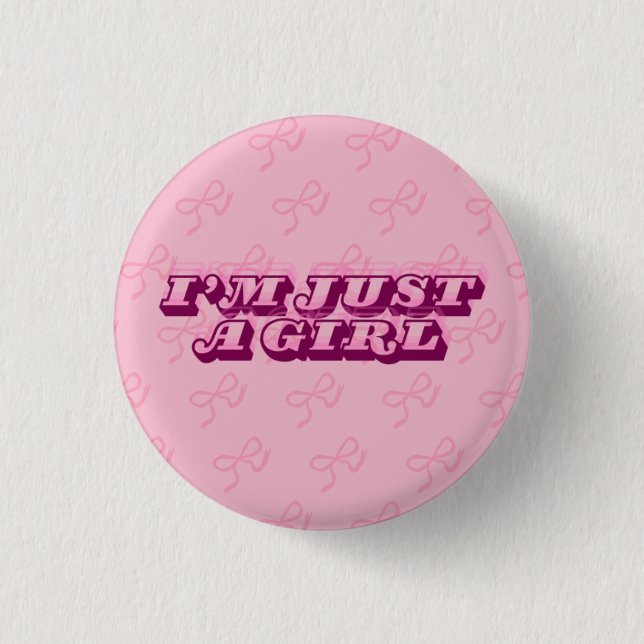 cute girly button (Front)