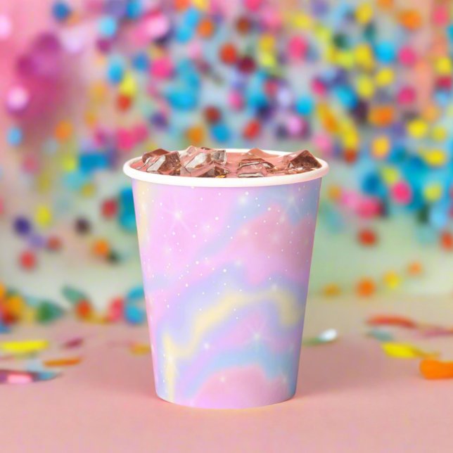 Cute Girly Colorful Rainbow Party Paper Cups (Creator Uploaded)