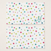 Cute girly colourful different sizes polka dots (Front & Back)