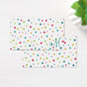 Cute girly colourful different sizes polka dots (Desk)
