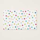 Cute girly colourful different sizes polka dots (Back)