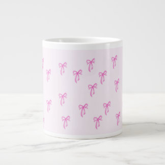 Cute Girly Coquette bow Giant Coffee Mug