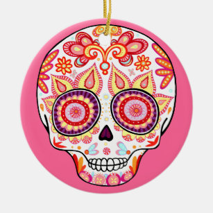girly skull ornaments