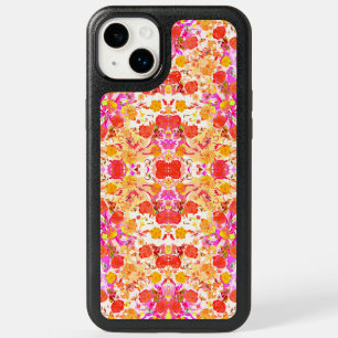 Cute girly flowers pattern OtterBox iPhone 14 plus case