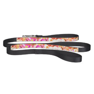 Cute girly flowers pattern pet leash