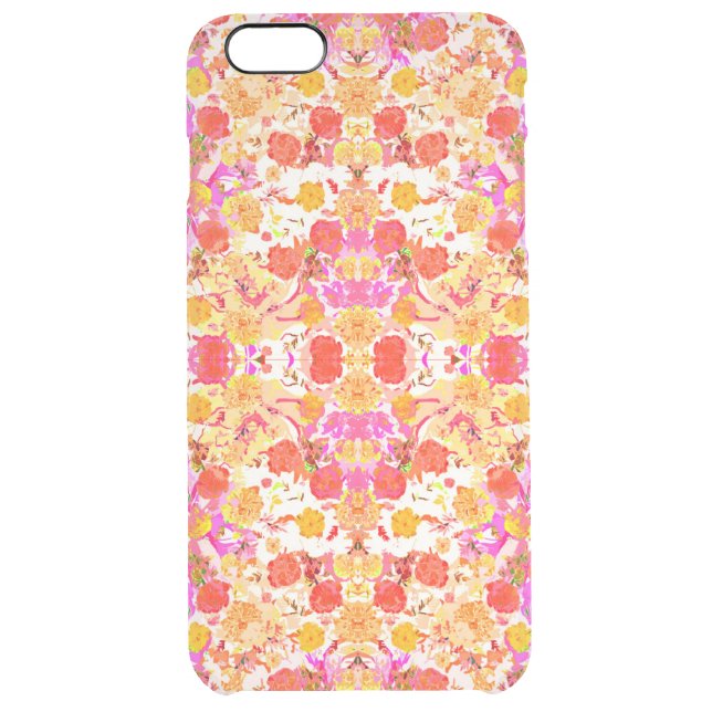 Cute girly flowers pattern uncommon iPhone case (Back)
