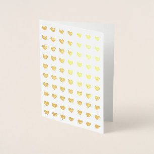Cute girly fun custom conversation candy hearts foil card