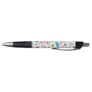 Cute Girly Fun Unicorn Rainbow Stars Butterflies Pen