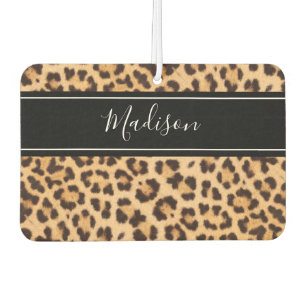 Cute Girly Leopard Print Personalized Air Freshener